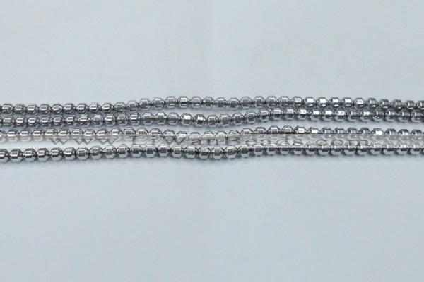 CHE972 15.5 inches 4*4mm plated hematite beads wholesale