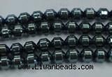 CHE976 15.5 inches 4*4mm plated hematite beads wholesale