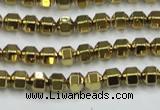 CHE983 15.5 inches 4*4mm plated hematite beads wholesale