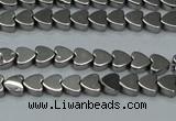 CHE991 15.5 inches 4*4mm heart plated hematite beads wholesale