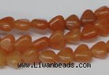 CHG02 15.5 inches 8*8mm heart red aventurine beads wholesale