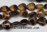 CHG20 15.5 inches 10*10mm heart yellow tiger eye beads wholesale