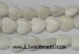 CHG22 15.5 inches 10*10mm heart shell beads wholesale