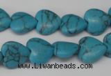 CHG31 15.5 inches 12*12mm heart turquoise beads wholesale