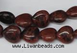 CHG36 15.5 inches 12*12mm heart mahogany obsidian beads wholesale