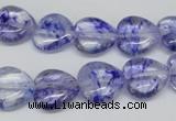 CHG44 15.5 inches 14*14mm heart dyed crystal beads wholesale