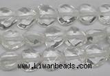 CHG92 15.5 inches 10*10mm faceted heart white crystal beads wholesale