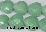 CHG95 15.5 inches 18*18mm faceted heart amazonite beads wholesale