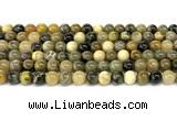 CHJ102 15 inches 8mm round honeybee jasper beads