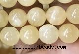 CHJ11 15.5 inches 6mm round honey jade beads wholesale