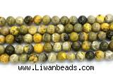 CHJ122 15.5 inches 10mm round honeybee jasper gemstone beads