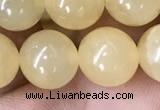 CHJ16 15.5 inches 14mm round honey jade beads wholesale