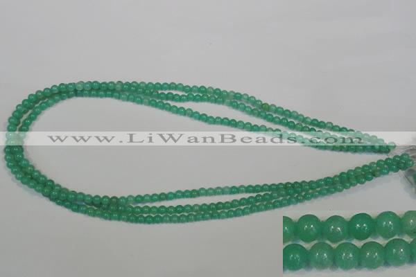 CHM20 15.5 inches 4mm round green hemimorphite beads