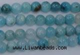 CHM200 15.5 inches 4mm round blue hemimorphite beads wholesale