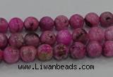 CHM220 15.5 inches 4mm round dyed hemimorphite beads wholesale