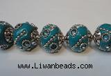 CIB122 19mm round fashion Indonesia jewelry beads wholesale