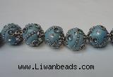 CIB123 19mm round fashion Indonesia jewelry beads wholesale