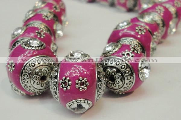 CIB192 19mm round fashion Indonesia jewelry beads wholesale