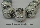 CIB220 18mm round fashion Indonesia jewelry beads wholesale