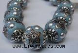 CIB223 18mm round fashion Indonesia jewelry beads wholesale