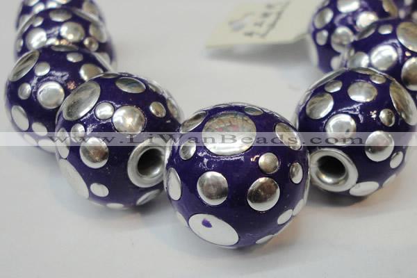 CIB252 22mm round fashion Indonesia jewelry beads wholesale