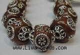 CIB282 16*16mm rondelle fashion Indonesia jewelry beads wholesale