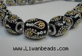 CIB302 15*20mm drum fashion Indonesia jewelry beads wholesale