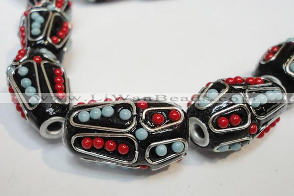 CIB314 17*26mm drum fashion Indonesia jewelry beads wholesale