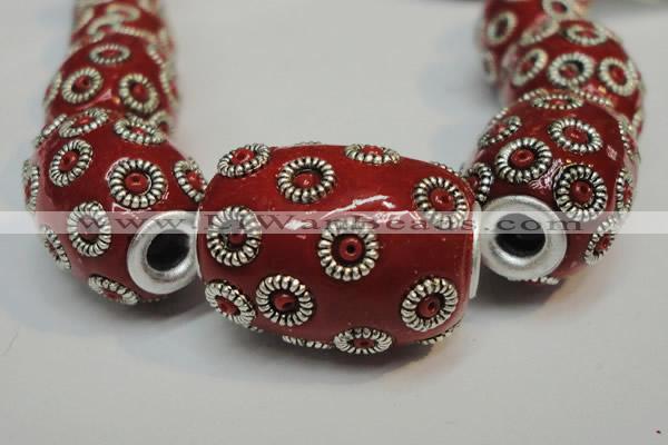 CIB327 16*21mm drum fashion Indonesia jewelry beads wholesale