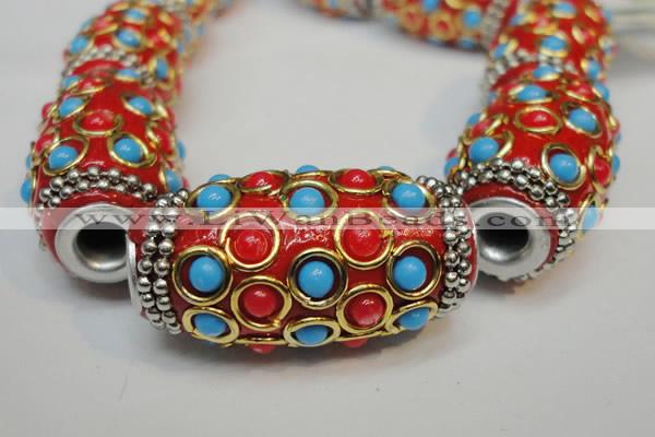 CIB336 17*33mm drum fashion Indonesia jewelry beads wholesale