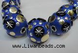 CIB365 23mm round fashion Indonesia jewelry beads wholesale