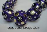 CIB366 23mm round fashion Indonesia jewelry beads wholesale