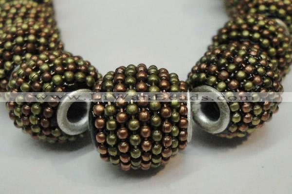 CIB396 15mm round fashion Indonesia jewelry beads wholesale