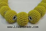 CIB400 17mm round fashion Indonesia jewelry beads wholesale