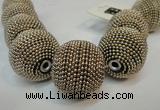 CIB418 30mm round fashion Indonesia jewelry beads wholesale