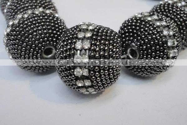 CIB426 25mm round fashion Indonesia jewelry beads wholesale