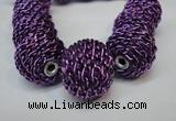 CIB452 24mm round fashion Indonesia jewelry beads wholesale