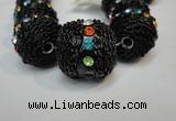 CIB462 25mm round fashion Indonesia jewelry beads wholesale