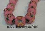 CIB481 15*16mm drum fashion Indonesia jewelry beads wholesale