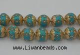 CIB550 22mm round fashion Indonesia jewelry beads wholesale