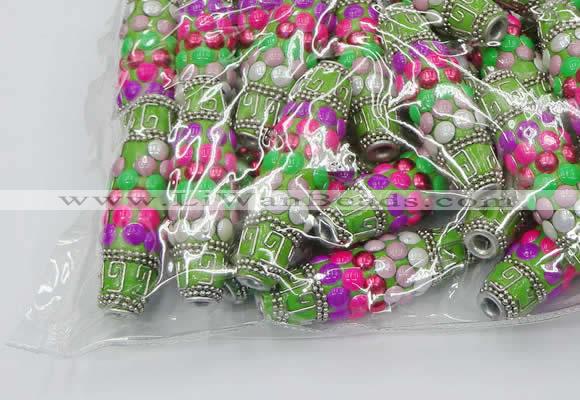 CIB590 16*60mm rice fashion Indonesia jewelry beads wholesale