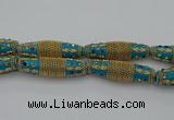 CIB607 16*60mm rice fashion Indonesia jewelry beads wholesale