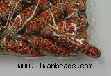 CIB621 16*60mm rice fashion Indonesia jewelry beads wholesale