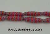 CIB634 16*60mm rice fashion Indonesia jewelry beads wholesale