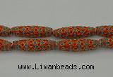 CIB635 16*60mm rice fashion Indonesia jewelry beads wholesale