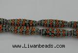 CIB640 16*60mm rice fashion Indonesia jewelry beads wholesale