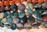 CIBS06 15 inches 20mm coin indian agate gemstone beads wholesale