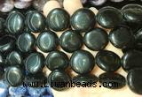 CIBS15 15 inches 20mm coin black obsidian gemstone beads wholesale