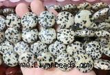 CIBS25 15 inches 20mm coin dalmatian jasper gemstone beads wholesale