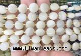 CIBS40 15 inches 10mm coin moonstone gemstone beads wholesale